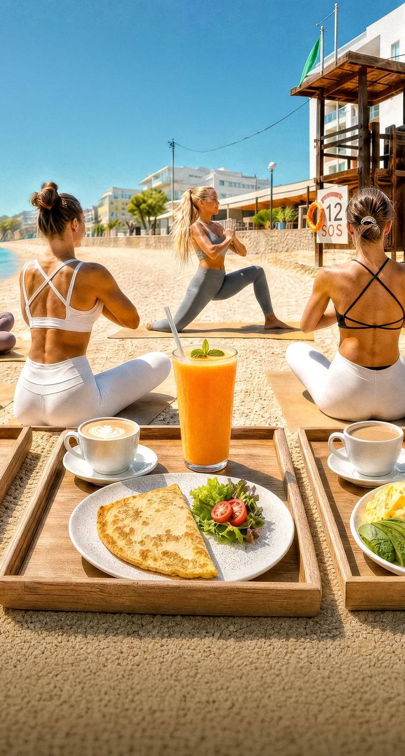 Fridays Beach Yoga & Brunch with Nina Sadlowsky at Vanilla Beach Ibiza